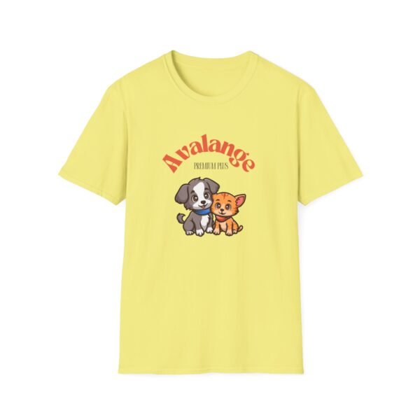 Dog Lovers Unisex Softstyle T-Shirt - 'Avalange Premium Pets' Design - Image 25