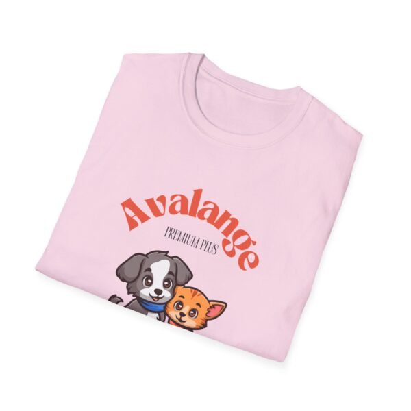 Dog Lovers Unisex Softstyle T-Shirt - 'Avalange Premium Pets' Design - Image 4