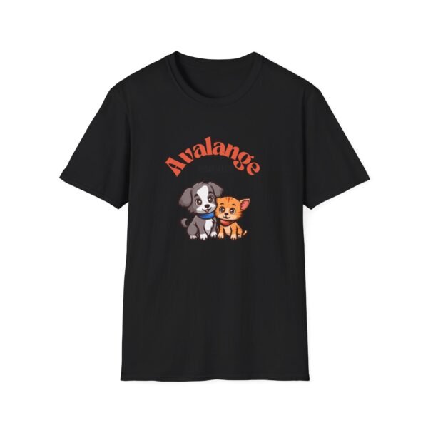 Dog Lovers Unisex Softstyle T-Shirt - 'Avalange Premium Pets' Design - Image 9