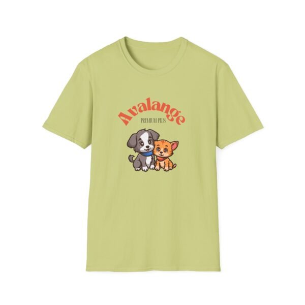 Dog Lovers Unisex Softstyle T-Shirt - 'Avalange Premium Pets' Design - Image 29