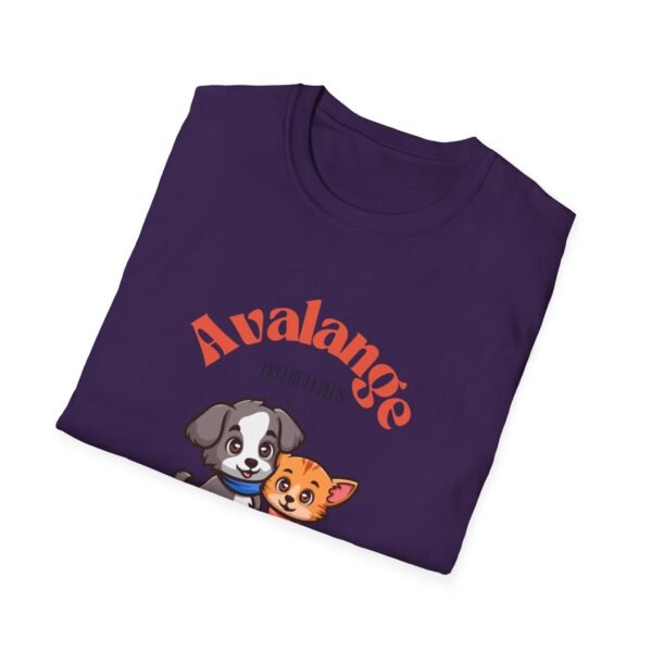Dog Lovers Unisex Softstyle T-Shirt - 'Avalange Premium Pets' Design - Image 44