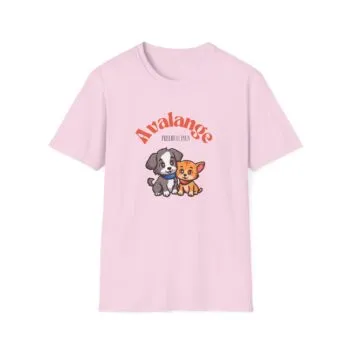 Dog Lovers Unisex Softstyle T-Shirt - 'Avalange Premium Pets' Design