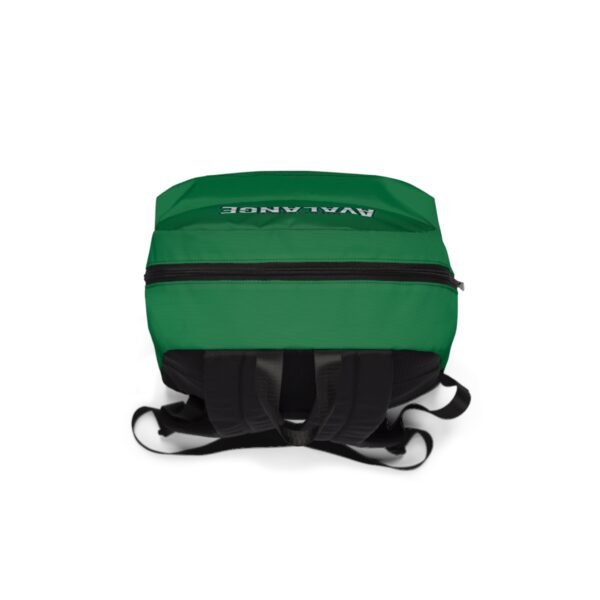 Stylish Unisex Classic Backpack - Perfect for School, Travel, or Sports - Green Avalanche Design, Casual Daypack, School Bag, [...] - Image 4