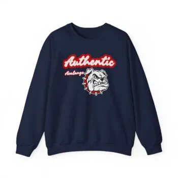 Vintage Bulldog Crewneck Sweatshirt - Authentic Style for Casual Comfort