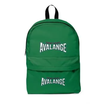 Stylish Unisex Classic Backpack - Perfect for School, Travel, or Sports - Green Avalanche Design, Casual Daypack, School Bag, [...]