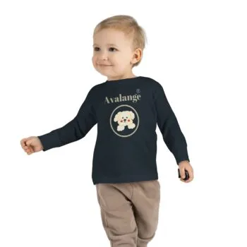Toddler Long Sleeve Puppy Face T-shirt