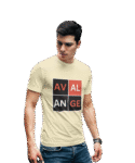 Men's Four Square Lettered  Cotton Crew Tee