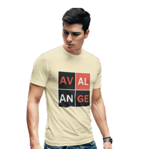 Men's Four Square Lettered  Cotton Crew Tee