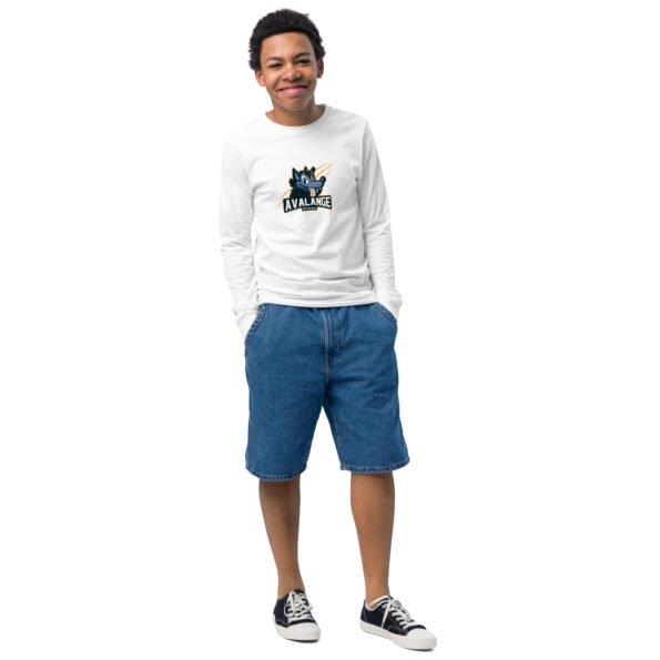 youth long sleeve tee white front 68275fed0a9f0