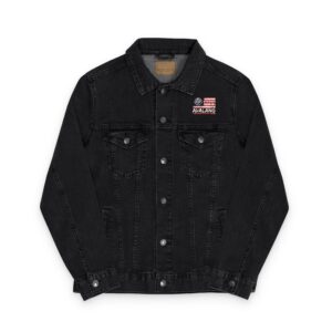 Unisex Embroidered Vintage Denim Jacket – Casual Outerwear, Stylish Layering Gift for Him or Her
