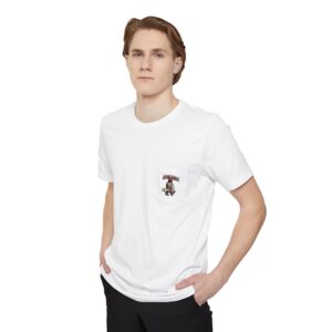 Unisex Graphic Pocket T-Shirt, Casual Tee, Gift for Him or Her, Vintage Style, Summer Essential, Comfortable Everyday Wear