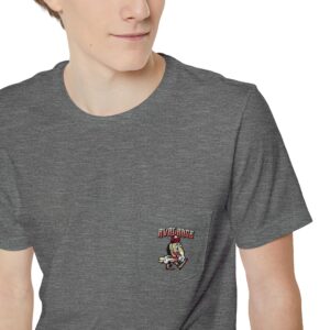 Unisex Graphic Pocket T-Shirt, Casual Tee, Gift for Him or Her, Vintage Style, Summer Essential, Comfortable Everyday Wear