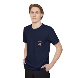 Unisex Graphic Pocket T-Shirt, Casual Tee, Gift for Him or Her, Vintage Style, Summer Essential, Comfortable Everyday Wear