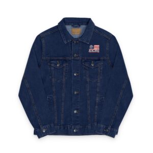Unisex Embroidered Vintage Denim Jacket – Casual Outerwear, Stylish Layering Gift for Him or Her