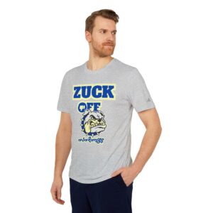 Our Zuck Off, what Mark said to Elon is Unisex Sport T-Shirt | Funny Workout Tee, Fitness Gift, Gym Shirt, Birthday Present, Trendy Casual Wear
