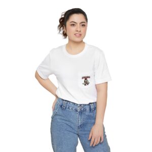 Unisex Graphic Pocket T-Shirt, Casual Tee, Gift for Him or Her, Vintage Style, Summer Essential, Comfortable Everyday Wear