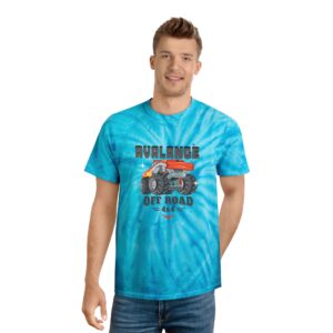 Vibrant Tie-Dye Tee, Youth Adventure T-Shirt, Summer Fun Shirt, Off-Road Enthusiast Apparel, Unique Summer Gift
