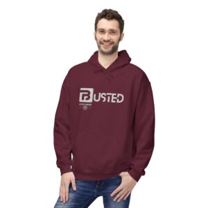 Busted Unisex Fleece Hoodie – Stylish Custom Graphic Sweatshirt for Cozy Fall & Winter, Perfect Gift for Casual Everyday Wear