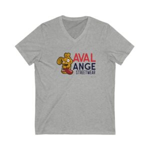 Streetwear V-Neck Tee with Playful Graphic, Casual Wear, Graphic Tee, Unisex T-Shirt, Gift for Trendsetters, Street Style