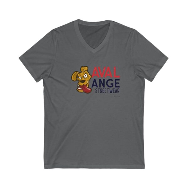 Streetwear V-Neck Tee with Playful Graphic, Casual Wear, Graphic Tee, Unisex T-Shirt, Gift for Trendsetters, Street Style - Image 5