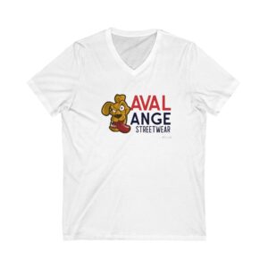 Streetwear V-Neck Tee with Playful Graphic, Casual Wear, Graphic Tee, Unisex T-Shirt, Gift for Trendsetters, Street Style