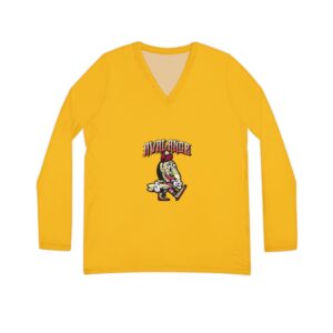 Women’s Long Sleeve V-Neck Graphic Tee – Casual Everyday Top, Trendy Fashion, Unique Gift for Her
