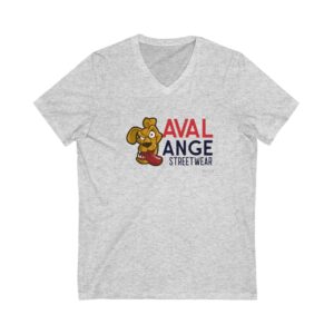 Streetwear V-Neck Tee with Playful Graphic, Casual Wear, Graphic Tee, Unisex T-Shirt, Gift for Trendsetters, Street Style